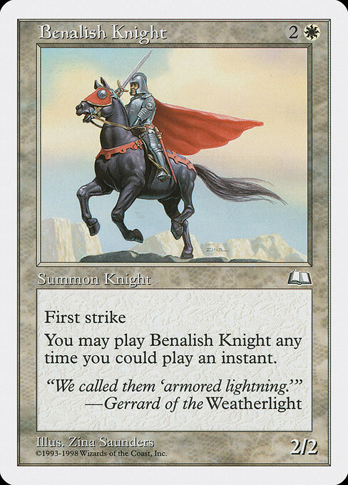 Benalish Knight — art by Zina Saunders