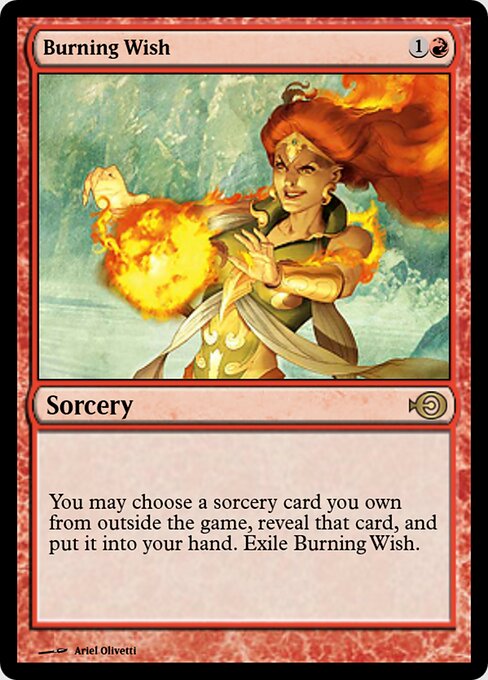 Burning Wish — art by Ariel Olivetti
