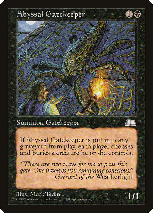 Abyssal Gatekeeper — art by Mark Tedin