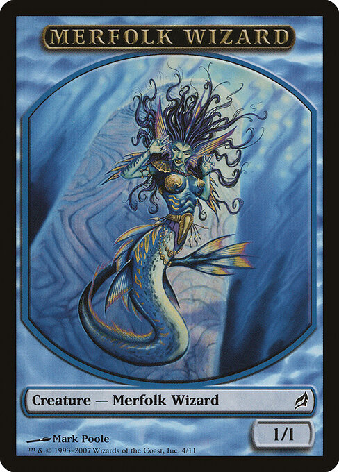Merfolk Wizard — art by Mark Poole