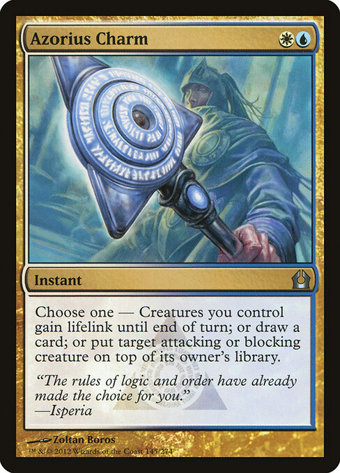 Azorius Charm — art by Zoltan Boros