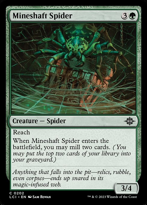 Mineshaft Spider — art by Sam Rowan