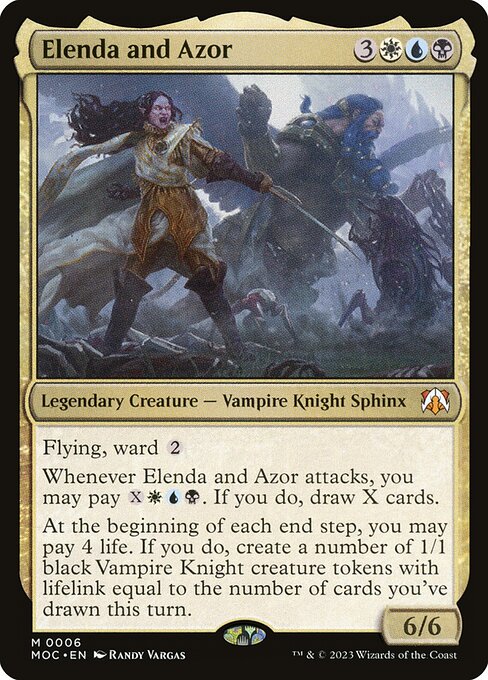 Elenda and Azor — art by Randy Vargas