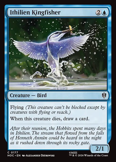 Ithilien Kingfisher — art by Alexander Ostrowski
