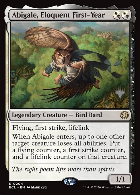 Abigale, Eloquent First-Year — art by Mark Zug