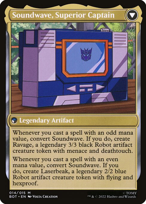 Soundwave, Sonic Spy // Soundwave, Superior Captain — art by Volta Creation
