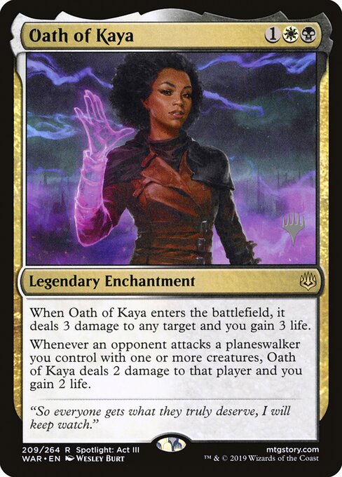 Oath of Kaya — art by Wesley Burt