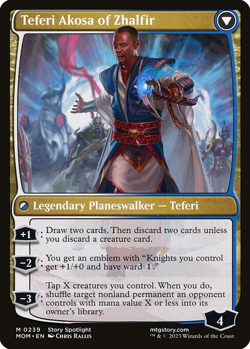 Invasion of New Phyrexia // Teferi Akosa of Zhalfir — art by Chris Rallis