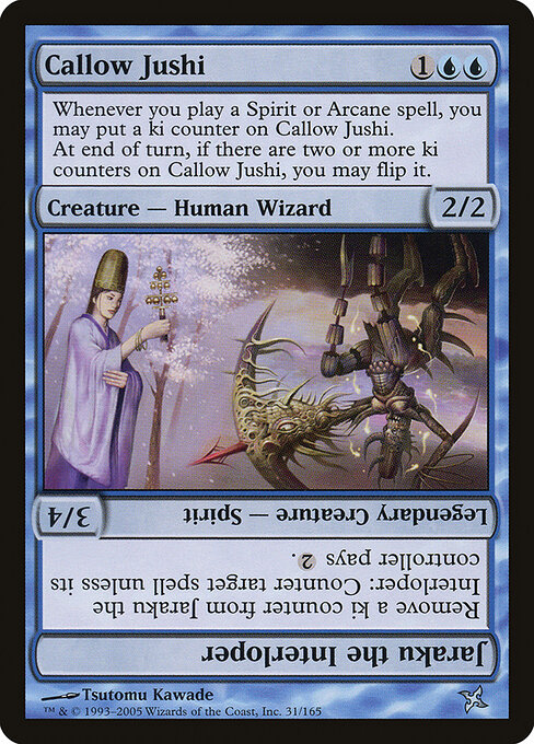 Callow Jushi // Jaraku the Interloper — art by Tsutomu Kawade