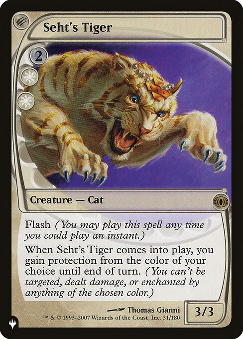 Seht's Tiger — art by Thomas Gianni