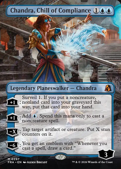 Chandra, Chill of Compliance — art by Aleksi Briclot