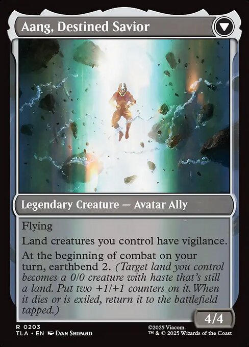 Aang, at the Crossroads // Aang, Destined Savior — art by Evan Shipard