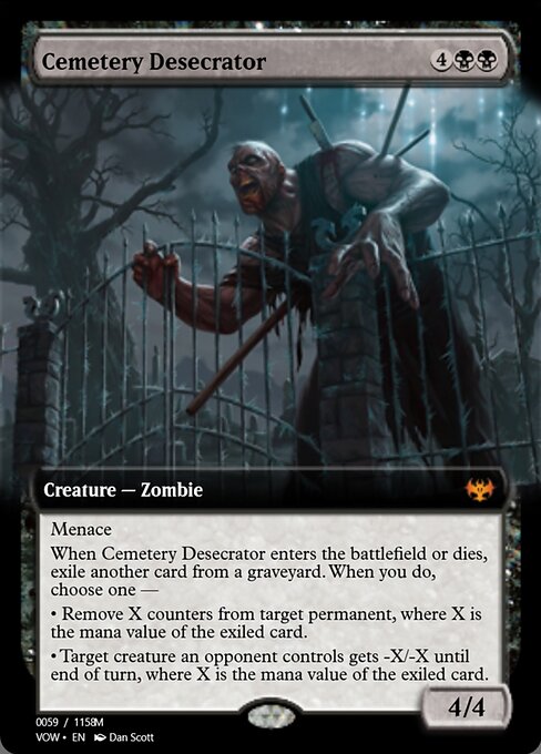 Cemetery Desecrator — art by Dan Murayama Scott