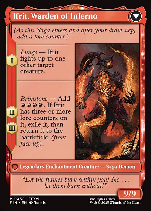 Clive, Ifrit's Dominant // Ifrit, Warden of Inferno — art by Nino Is