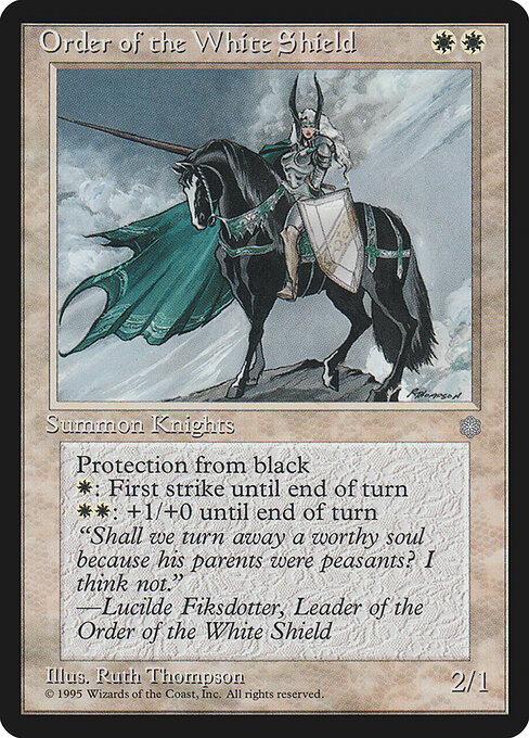 Order of the White Shield — art by Ruth Thompson