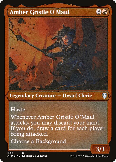 Amber Gristle O'Maul — art by Darek Zabrocki