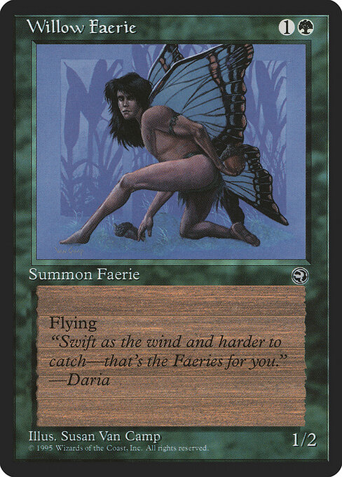 Willow Faerie — art by Susan Van Camp