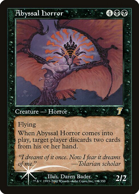 Abyssal Horror — art by Daren Bader