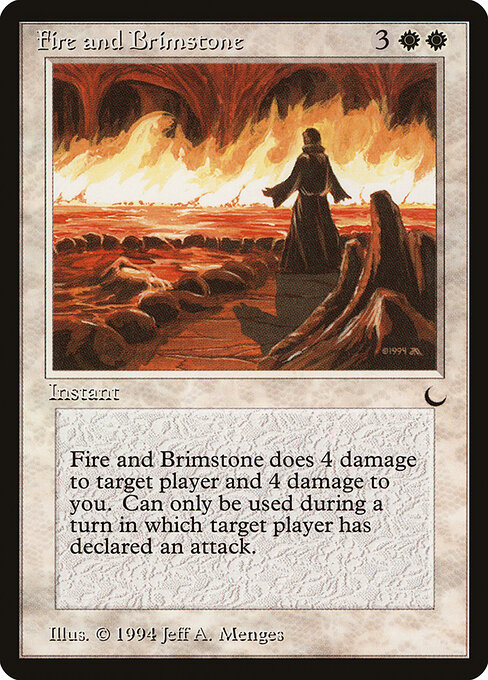 Fire and Brimstone — art by Jeff A. Menges