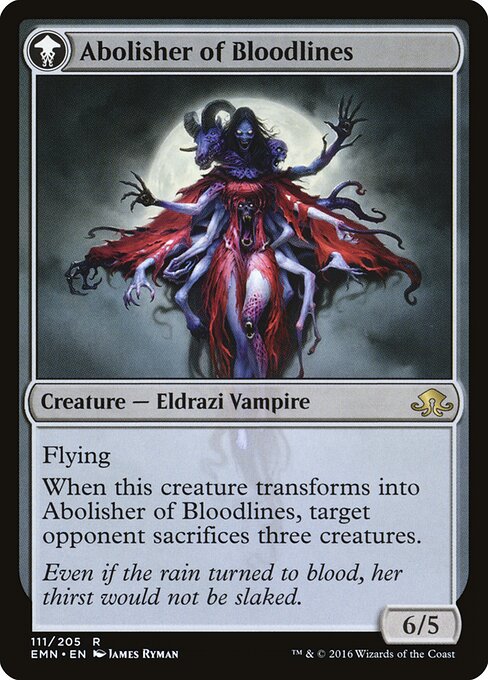 Voldaren Pariah // Abolisher of Bloodlines — art by James Ryman