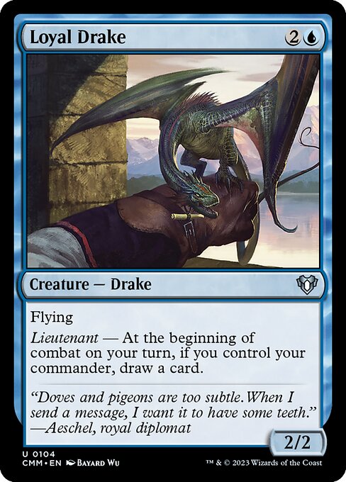 Loyal Drake — art by Bayard Wu