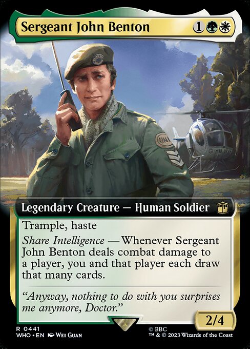 Sergeant John Benton — art by Wei Guan