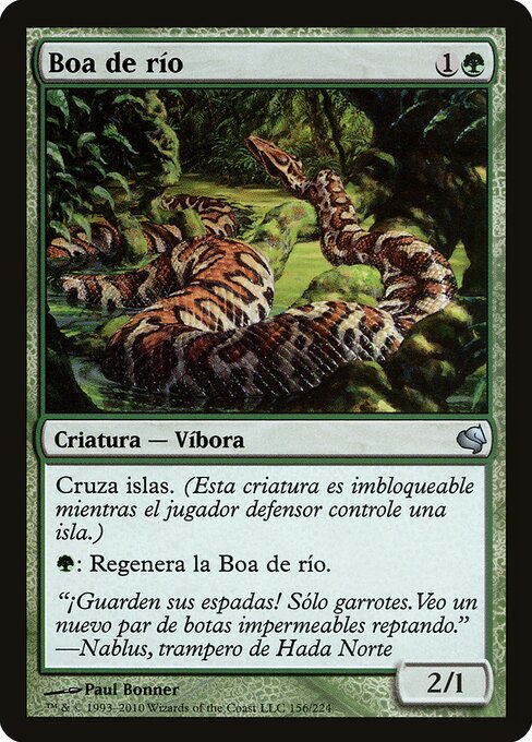 River Boa — art by Paul Bonner