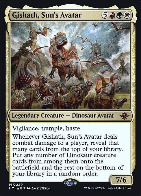 Gishath, Sun's Avatar — art by Zack Stella