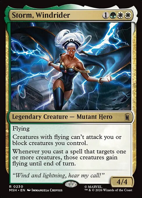 Storm, Windrider — art by Immanuela Crovius