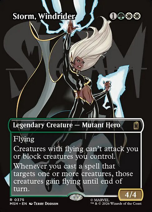 Storm, Windrider — art by Terry Dodson