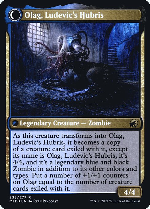 Ludevic, Necrogenius // Olag, Ludevic's Hubris — art by Ryan Pancoast