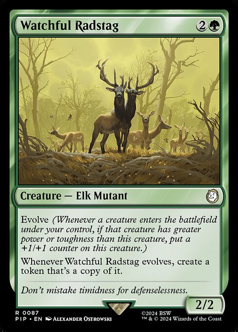 Watchful Radstag — art by Alexander Ostrowski