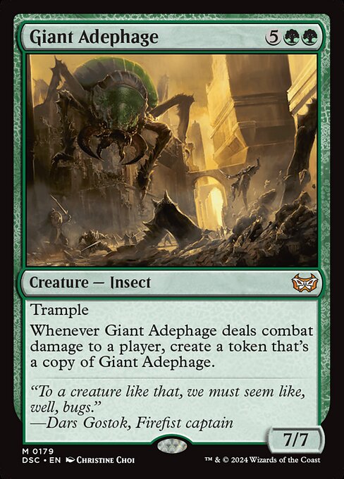 Giant Adephage — art by Christine Choi