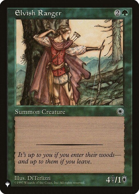 Elvish Ranger — art by DiTerlizzi