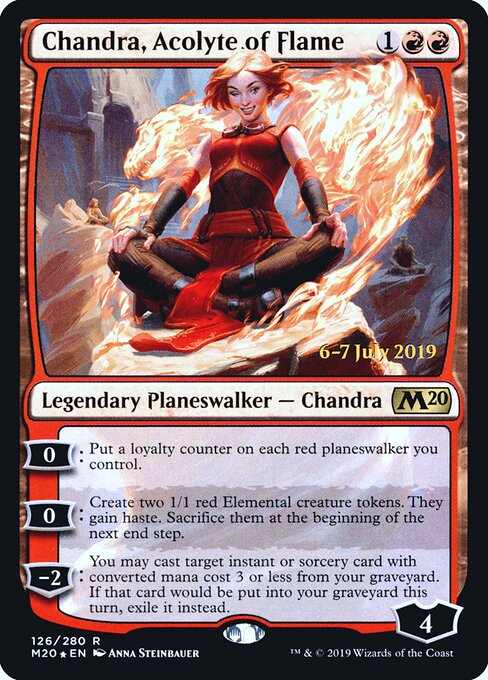 Chandra, Acolyte of Flame — art by Anna Steinbauer