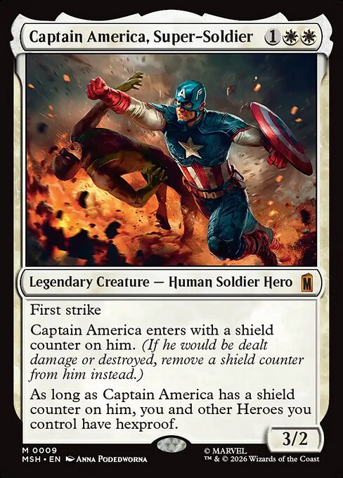 Captain America, Super-Soldier — art by Anna Podedworna