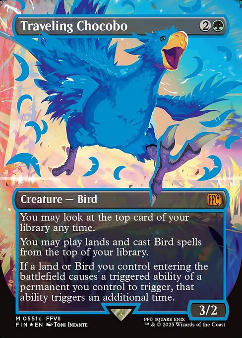 Traveling Chocobo — art by Toni Infante