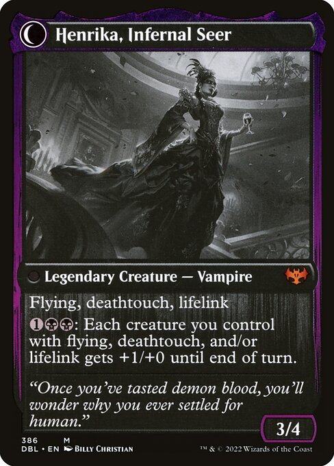 Henrika Domnathi // Henrika, Infernal Seer — art by Billy Christian