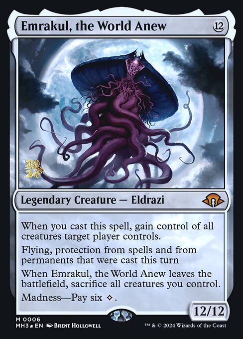 Emrakul, the World Anew — art by Brent Hollowell