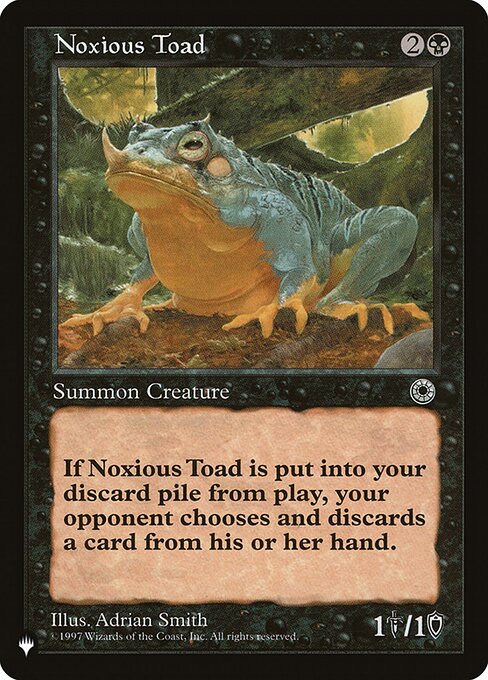 Noxious Toad — art by Adrian Smith