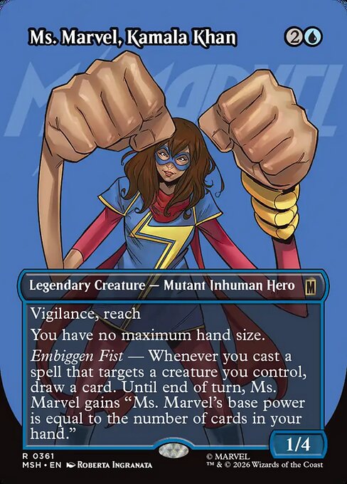 Ms. Marvel, Kamala Khan — art by Roberta Ingranata