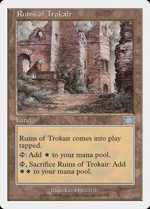 Ruins of Trokair — art by Liz Danforth