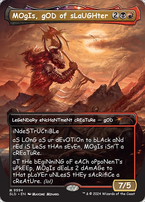 Mogis, God of Slaughter — art by Maxime Minard