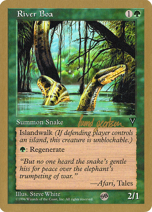 River Boa — art by Steve White