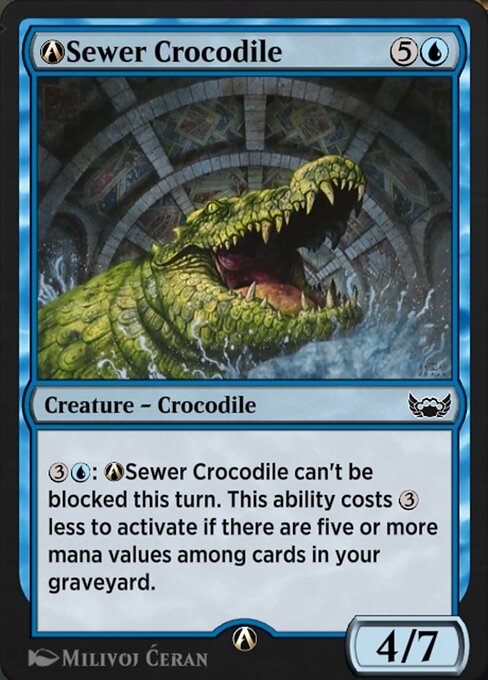 A-Sewer Crocodile — art by Milivoj Ćeran