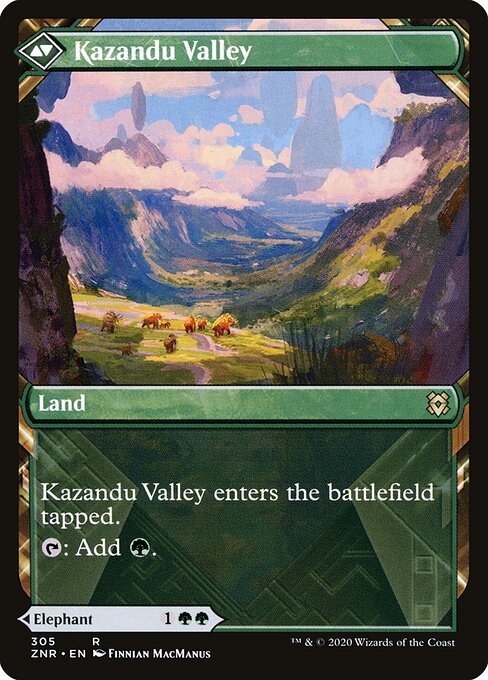 Kazandu Mammoth // Kazandu Valley — art by Finnian MacManus