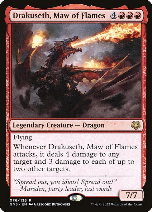 Drakuseth, Maw of Flames — art by Grzegorz Rutkowski