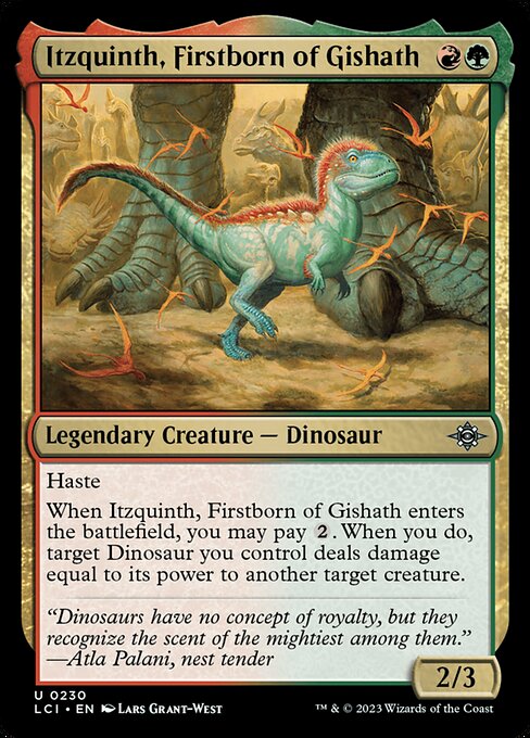 Itzquinth, Firstborn of Gishath — art by Lars Grant-West