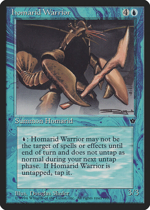 Homarid Warrior — art by Douglas Shuler
