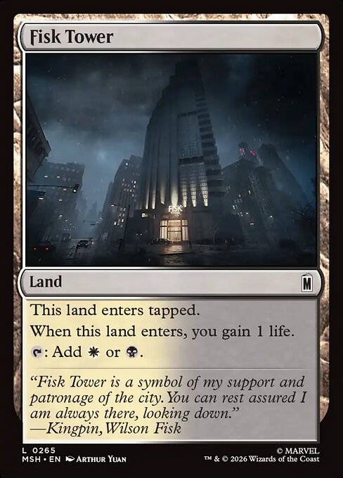 Fisk Tower — art by Arthur Yuan